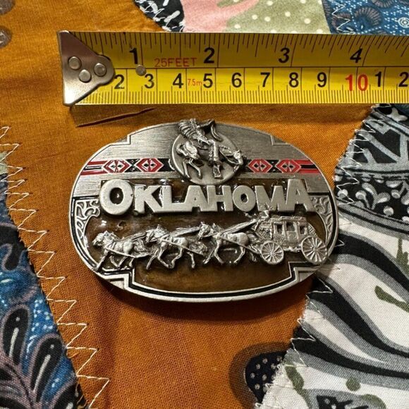 Oklahoma Buckle with Stagecoack Vintage - Picture 3 of 4